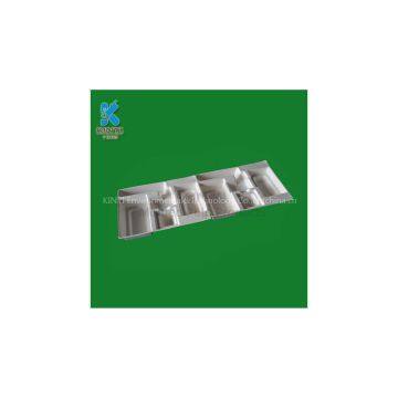 Eco-friendly Sugar Cane Molded Pulp Packaging Tray, Container photo-3