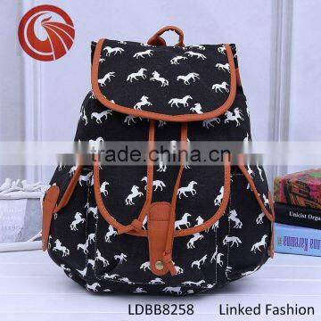 Leisure School Bag Geometric Pattern Retro Vintage Canvas Boho Bohemian AztecZTEC Backpack Bag photo-5