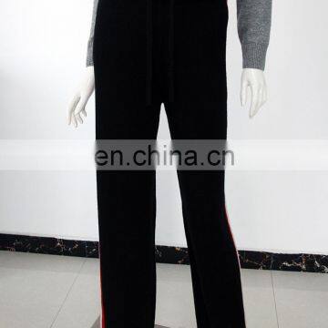 Custom high quality 100% cashmere sweatpants for women