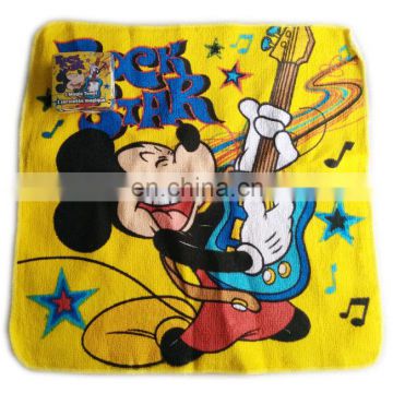 100% cotton towel fabric from Mickey mouse compressed towel supplier