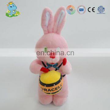 OEM stuffed soft plush animal rabbit type toy for baby