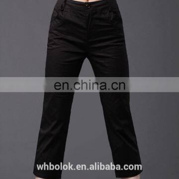 Latest coat pant designs sexy Fashion style lady skinny pants cargo pants black trousers