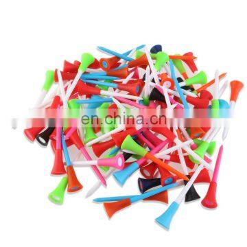 42mm height Rubber Cushion Top Plastic Golf Tees in Multi colors