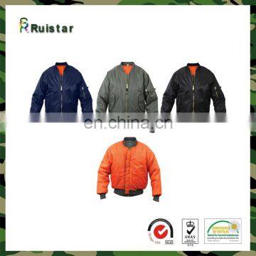 Custom 272T Nylon high density fabric waterproof Mens camo ma1Bomber Jacket Wholesale