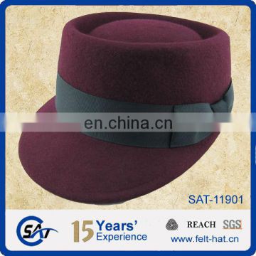 red Wool Felt Hats Beret Caps