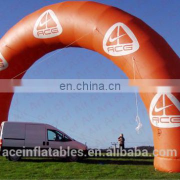 orange energetic bracelet inflatable arch for event