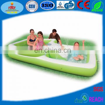 Inflatable Giant Quadrate Swimming Pool with Slide