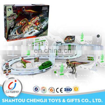 Latest craze plastic slot toy racing electric city cars race track