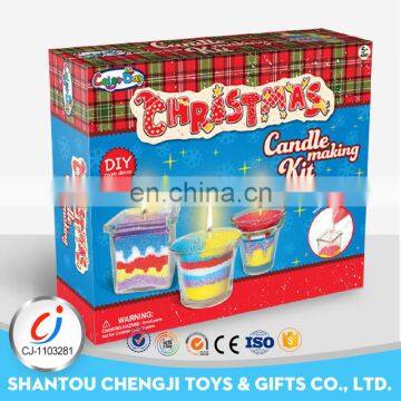 New Fashion diy colorful kids play christmas candles set