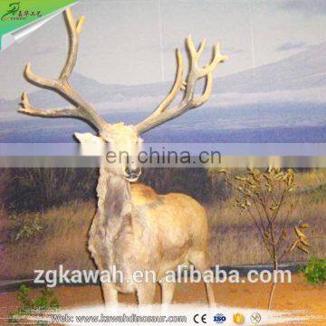 KAWAH Life-Size Christmas Animal Statue Waterproof Realistic Animatronic Reindeer Model For Sale