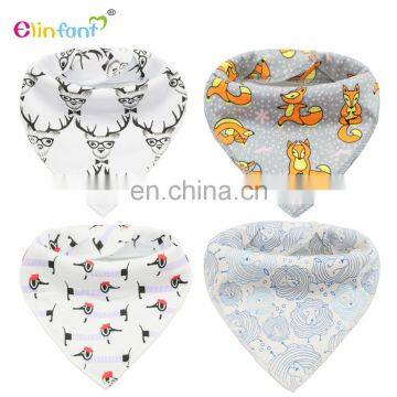 Elinfant cotton bibs baby gift set wholesale bandana soft baby bib