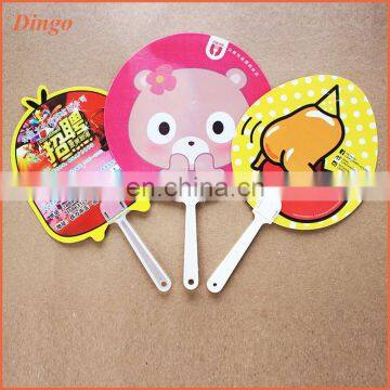 Customized Logo plastic handle fan, advertising fan, PP hand fan