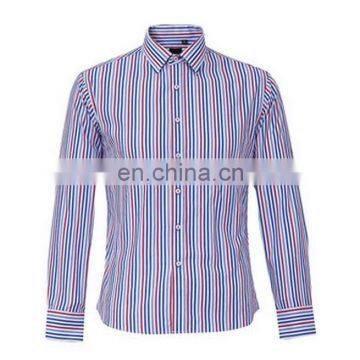 T-MSS553 Casual Men Long Sleeve Striped New Model Shirts photo-3
