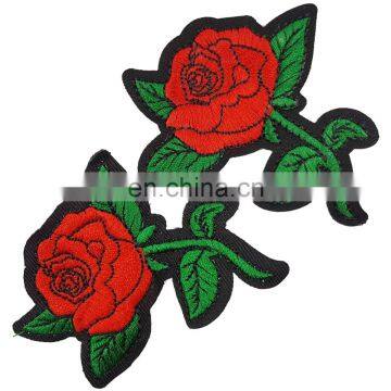 High Quality Custom Iron on Embroidery Patch Flowers photo-2