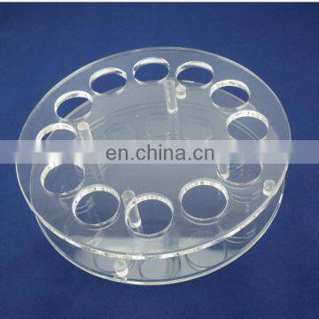 Customized Acrylic Wine Glass Holder Plate With Round Hole for KTV photo-3