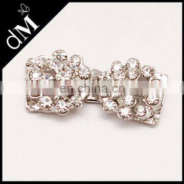 Wholesale rhinestone bow buckle/shoe buckle/garment buckle BK0026