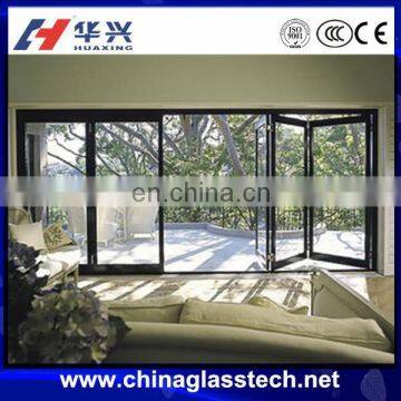 CE certificate size customized insulated glass veranda folding doors