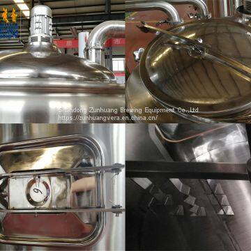 Micro Mini Brewery 3 Vessel Beer Brewing Equipment 500L Beer Mash Tun