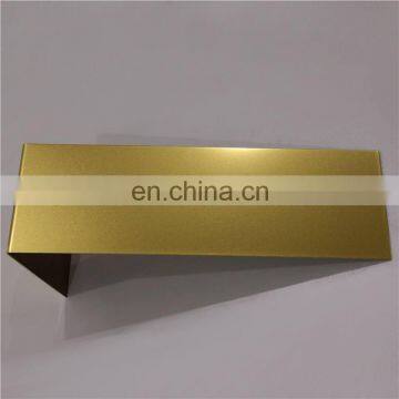 Gold Color Coated Stainless Steel Plate 304 For Wall Decoration