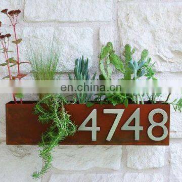 Western style rectangular wall hanging flowerpot planter