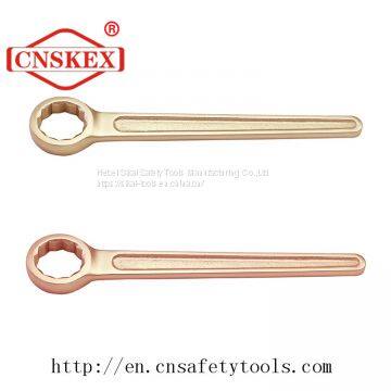 beryllium copper or aluminum bronze non sparking single box end wrench spanner