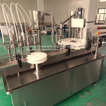 Automatic liquid filling stoppering and capping machine