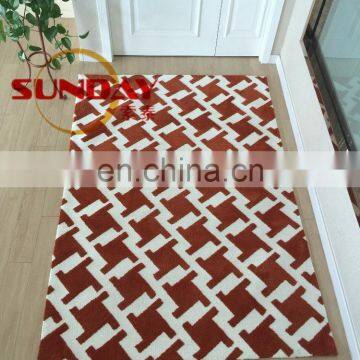 Machine Knitted Rug Grey Cotton Backing-M122 photo-3