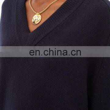 DiZNEW Oem 100% Pure Cashmere Sweater Custom Hand Knitted Intarsia Women Cashmere Sweaters photo-4