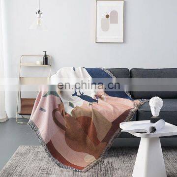 RAWHOUSE on Sale Low Moq Nordic Rugs Sofa Cover Jacquard Woven Blankets photo-2