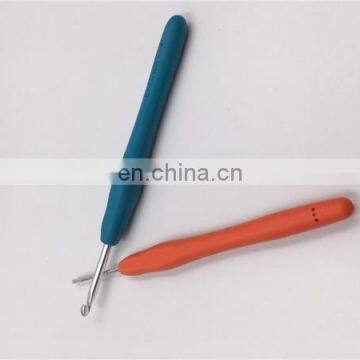 Knitting Tool Single Head TPR Thermoplastic Rubber Aluminum Crochet Hook for Crochet photo-3
