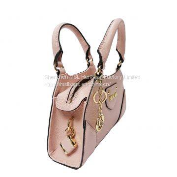 New Arrival Anti-theft Double Zip Top Handles Trapezoid Mini Satchel Bags for Women photo-5