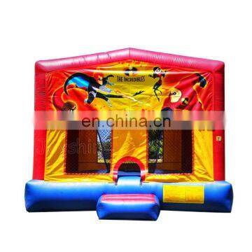 Custom Banner Kids Trampoline Bounce House Inflatable Jumper With Blower