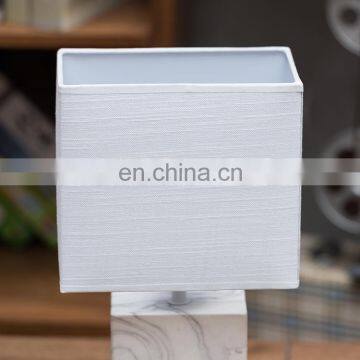 Wholesale Cheap Price Cuboid Pillar Shape Home Office Decor Ceramic Marble Custom Desk Lamp With Logo photo-3