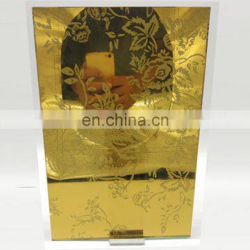 6mm Golden Bronze Deep Acid Etched Glass With High Quality