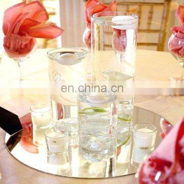 Nice design decoration mirrored wedding flower stand centerpieces for sale