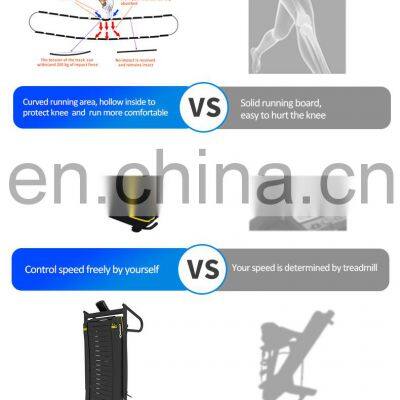 Wholesale Price Curve Runner Woodway Treadmill Folding Home Fitness Gym no Maintenance Curved Treadmill & Air Runner photo-3