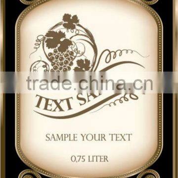 hot sale bear label /wine lable /drinking label