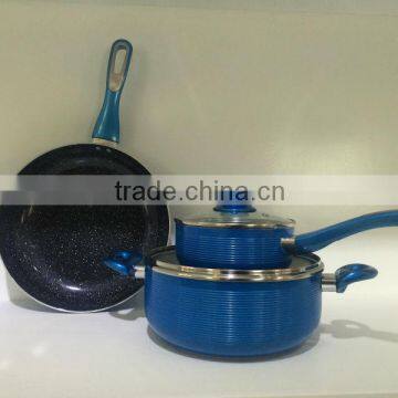 20CM Aluminum Non-Stick Sauce Pan With Glass Lid; Aluminum Sauce Pan For Kitchen; Divided Sayce Pan