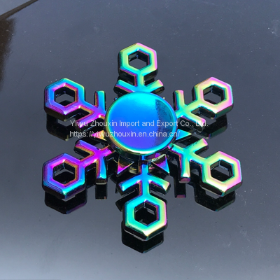 Zinc Alloy Decompression Colorful Finger Gyroscope photo-2