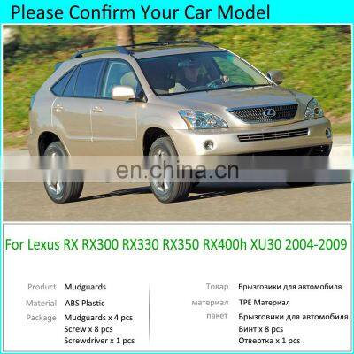 4PCS for Lexus RX RX300 RX330 RX350 RX400h XU30 2004~2009 Mudguards Mudflaps Fender Mud Flap Splash Guards Car Accessories 2005 photo-2