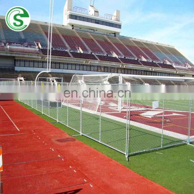 Temp used portable chain link fence for playground/road