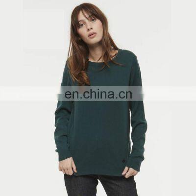 Women Green Sexy Cashmere Sweater Pullover