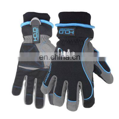 HANDLANDY Ski waterproof gloves winter touch screen coolproof,synthetic leather workout insulate C40 winter work gloves