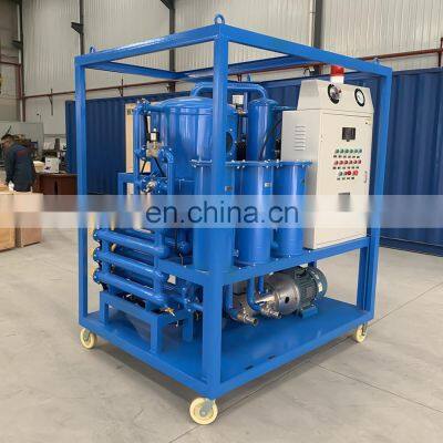 ZYD High Efficiency Double Stage Vacuum Switch Transformer Oil Purification Machine
