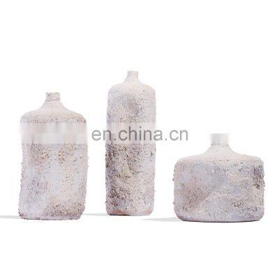 Handmade Wabisabi Decoration Rough Ceramic Vase For Flower