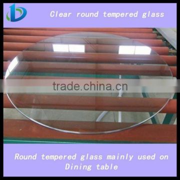 Tempered round glass,round tempered glass for furniture, Chinese furniture glass factory