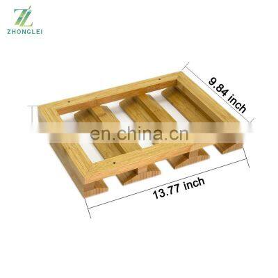 Custom Wine Glass Rack Under Cabinet for Kitchen Wine Glass Holder Bamboo Stemware Drying Storage Hanger Organizer Rack