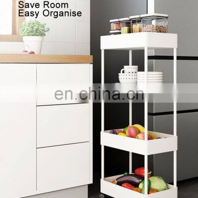 Nordic Multifunctional Storage Kitchen Trolley 3 Layers With Wheels for Household Bathroom Living Room Organise photo-3