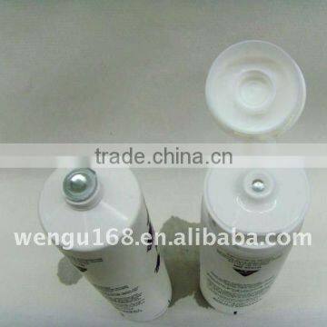 white soft tube flip top cap with Aluminum foil posted