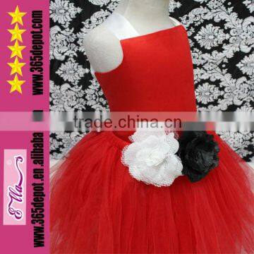 Wholesale Girls Ruffle Tulle Tutu Dress Beautiful Red Wedding Dress